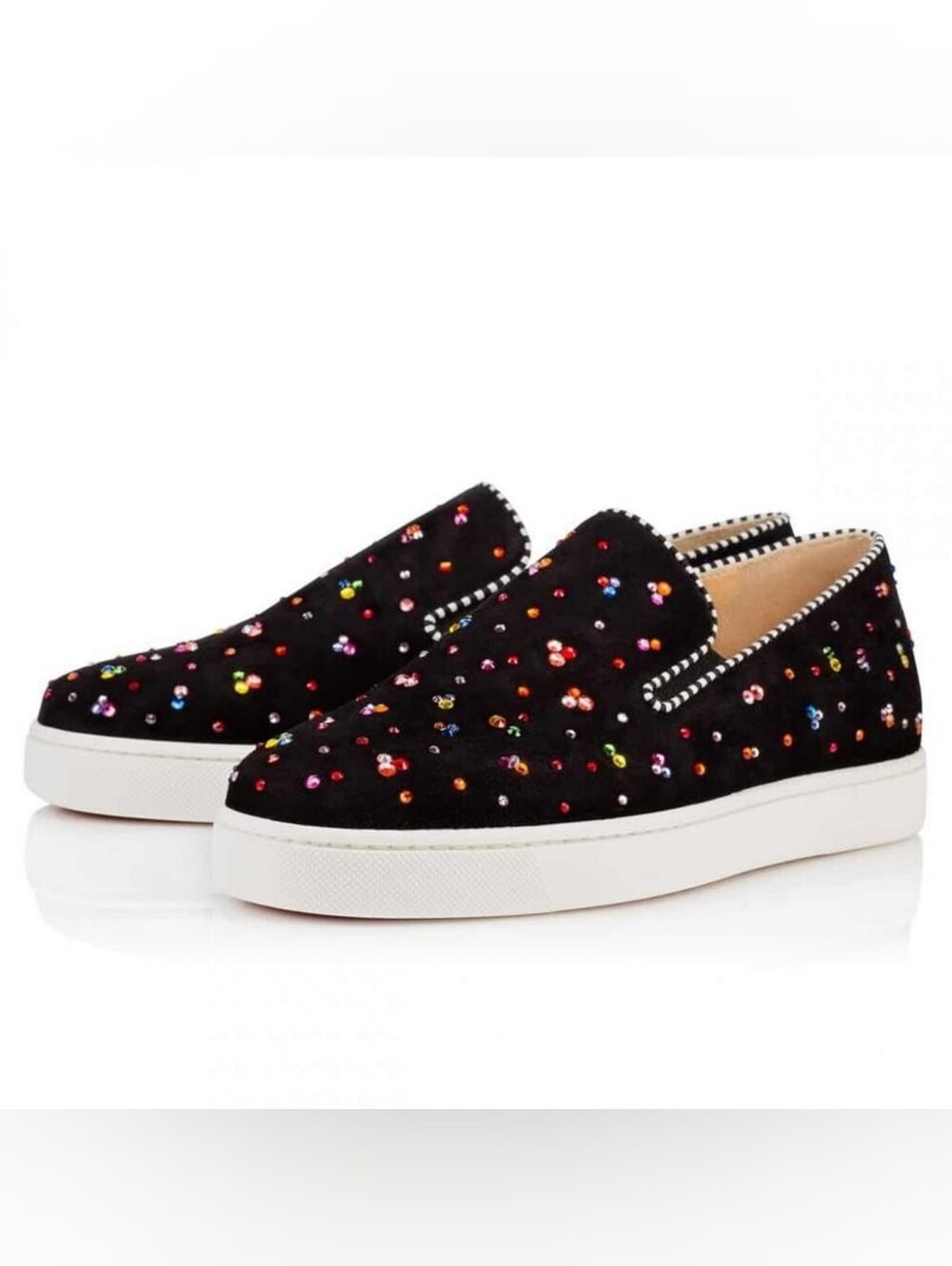 🆕️ Christian Louboutin 'Claire De Lune' Velvet Trainers
